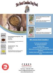 great canadian dog food brochure